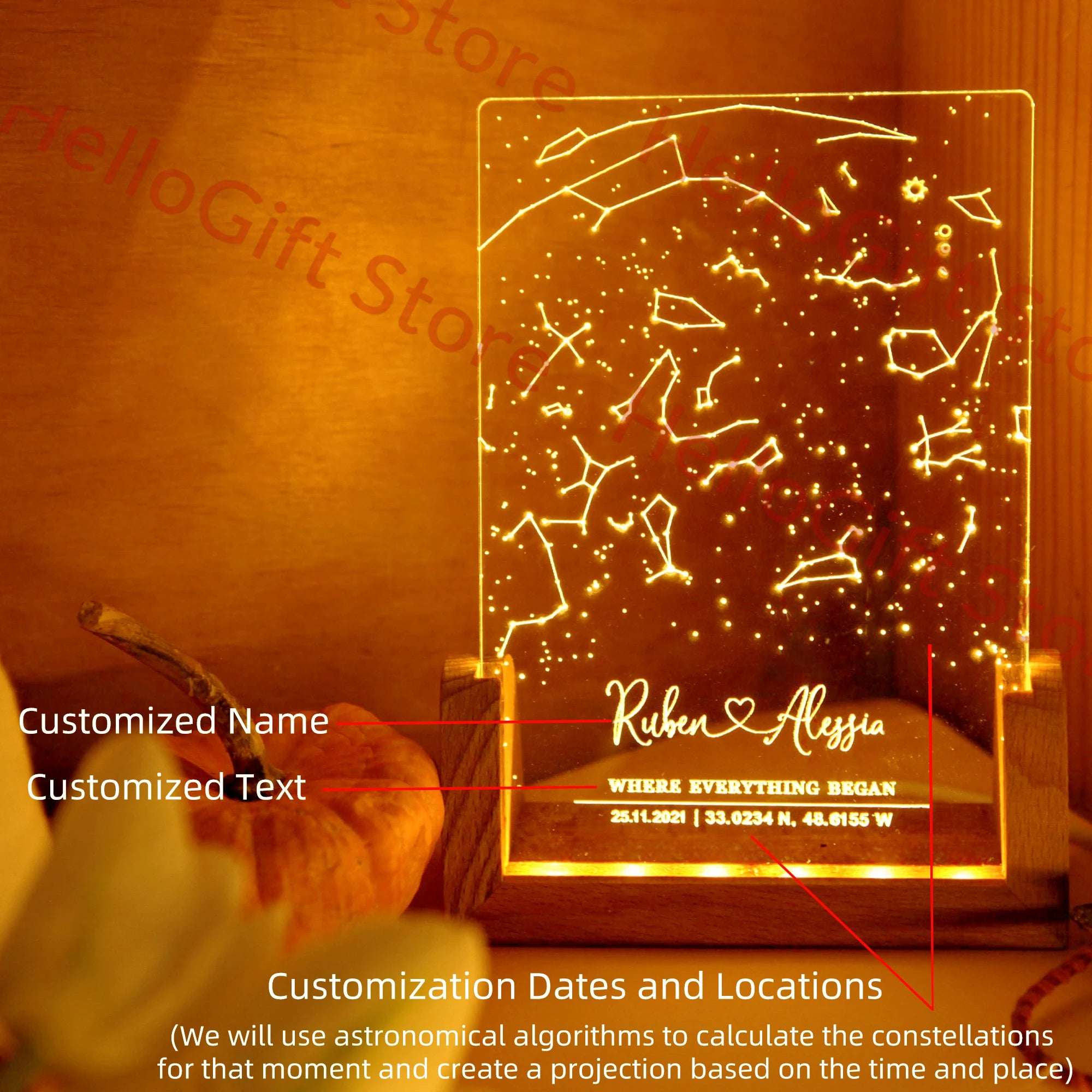 Constellation Chart Lamp