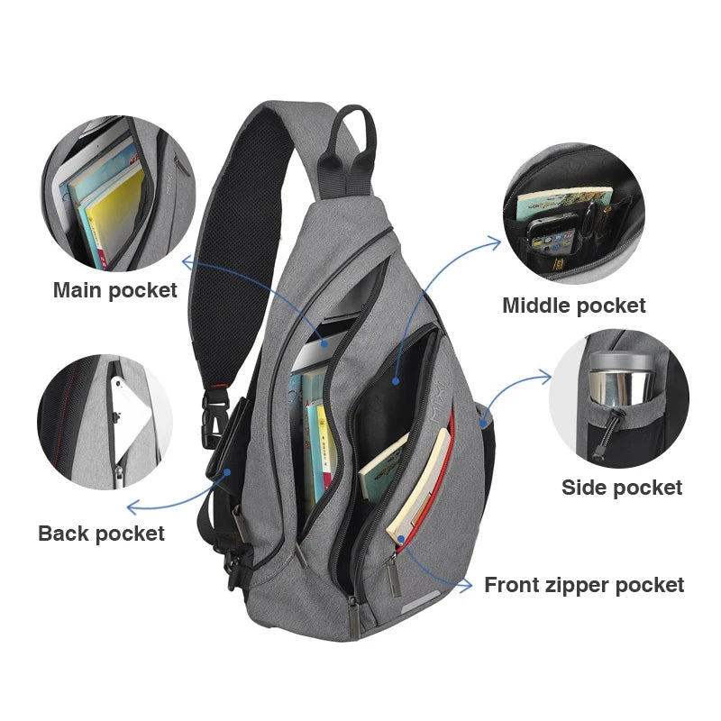 Men's One Shoulder Backpack