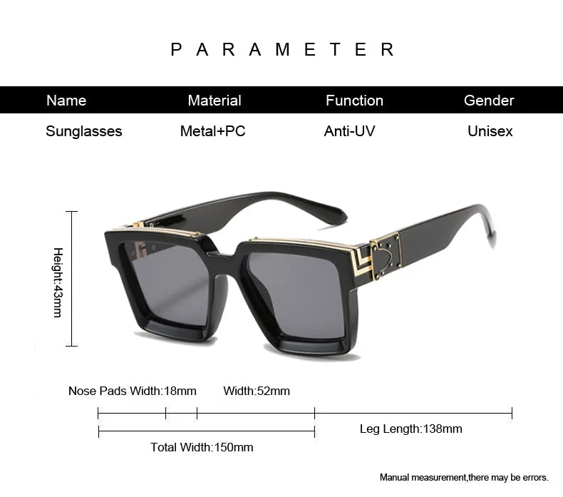 Driving Square Frame Male Sunglasses