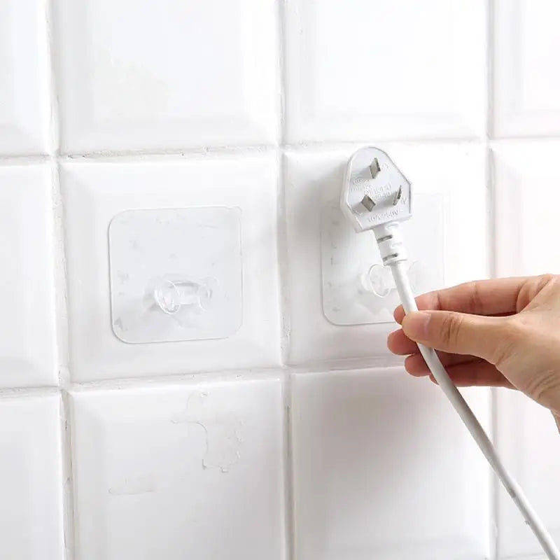 Wall Storage Hook Punch-free Power Plug Socket Holder