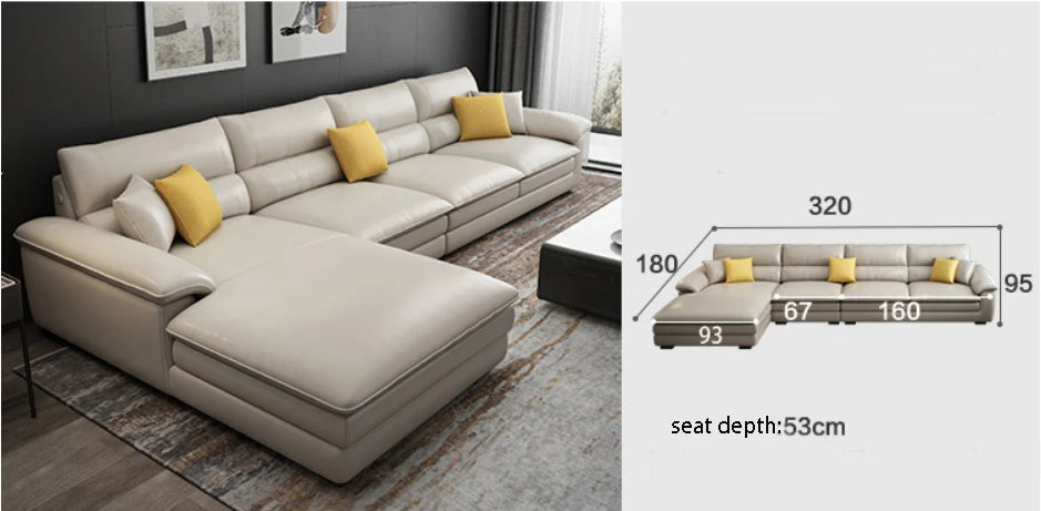 Nordic L-shaped Sectional Sofa