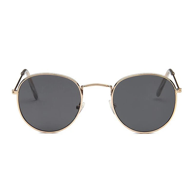 Men's Round Mirror Retro Sun Glasses