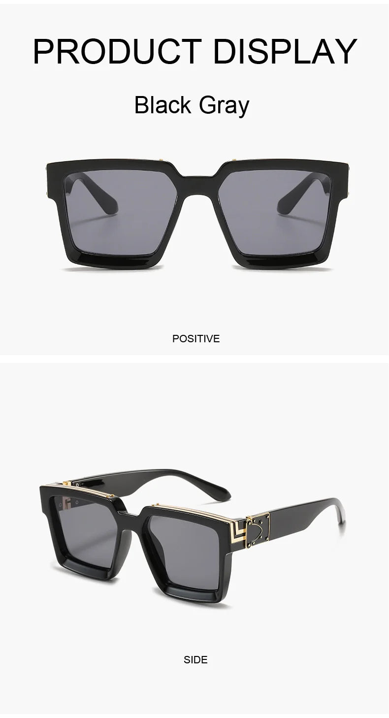 Driving Square Frame Male Sunglasses