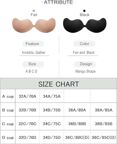 Invisible Self-Adhesive Bra Pads for Women