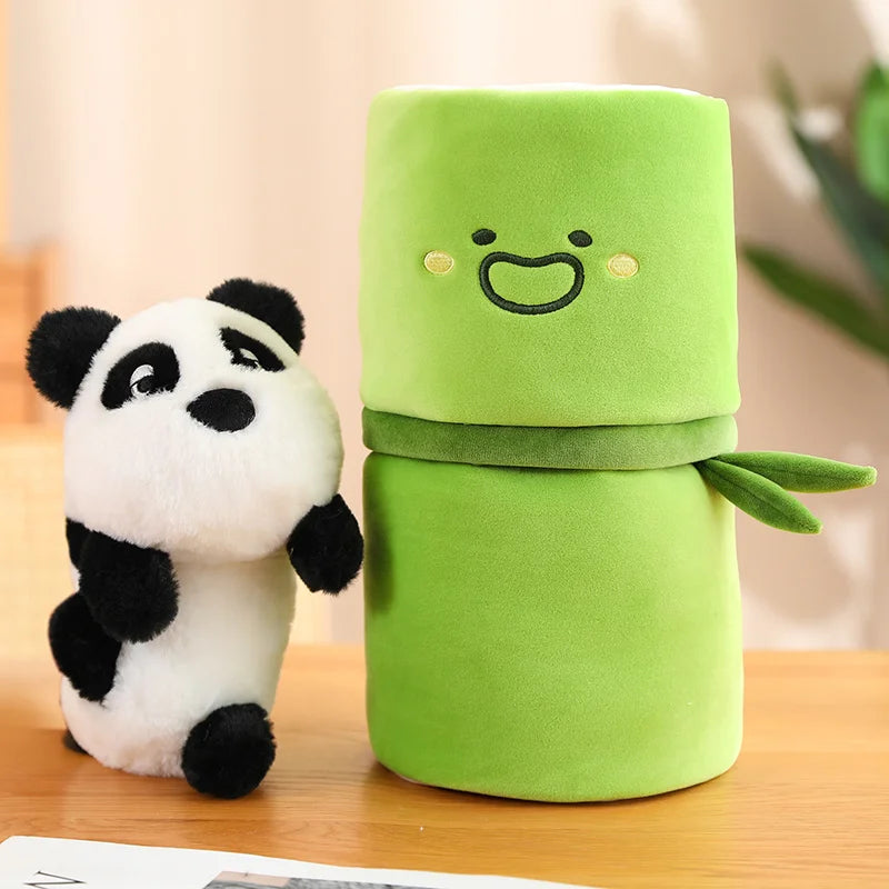 Tube Cute Panda Set Plush Toy