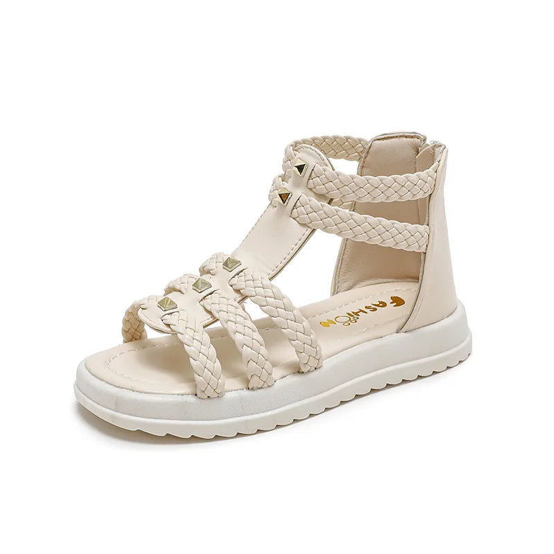 Open Toe Braided Sandals