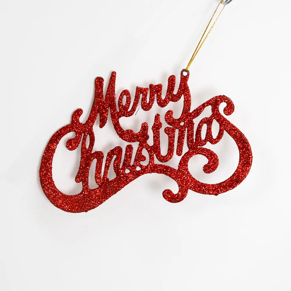 Glitter Letter Hanging Ornaments