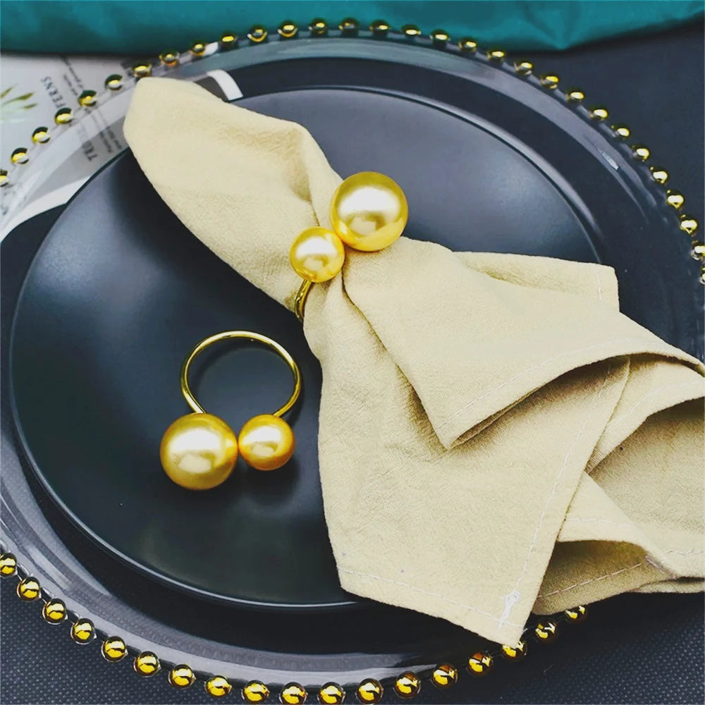 champagne gold napkin ring