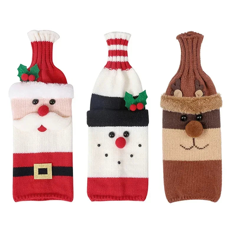 Santa Claus Wine Bottle Cover