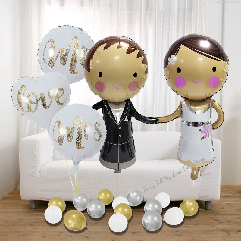 Wedding Decor Balloon Couple