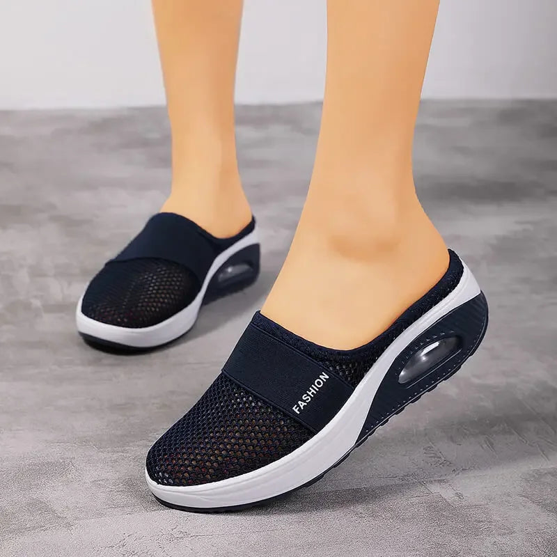 Air Cushion Slip-On Women Walking Shoes