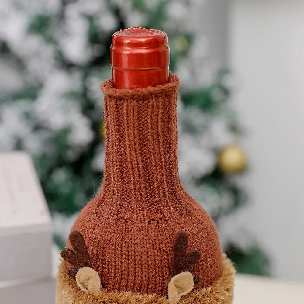 Santa Claus Wine Bottle Cover