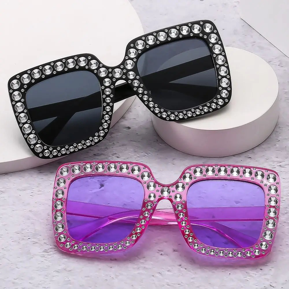 Rhinestone Diamond Children Square Sun Glasses