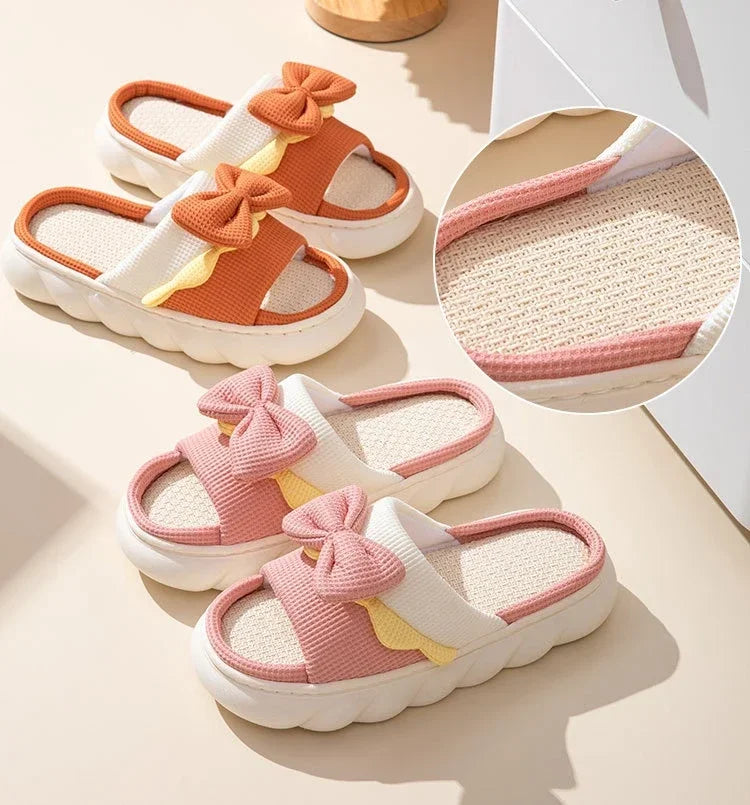 Anti-Slip Linen Slippers