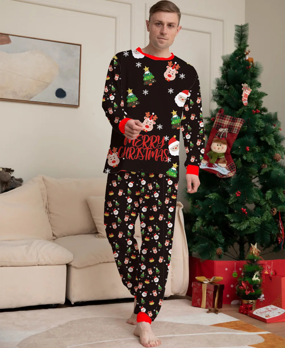 Christmas Santa Print Pajamas