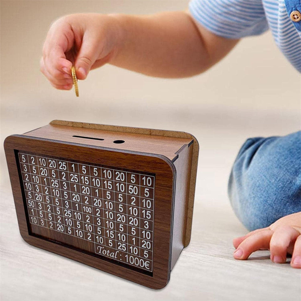 Wooden Disposable Piggy Bank