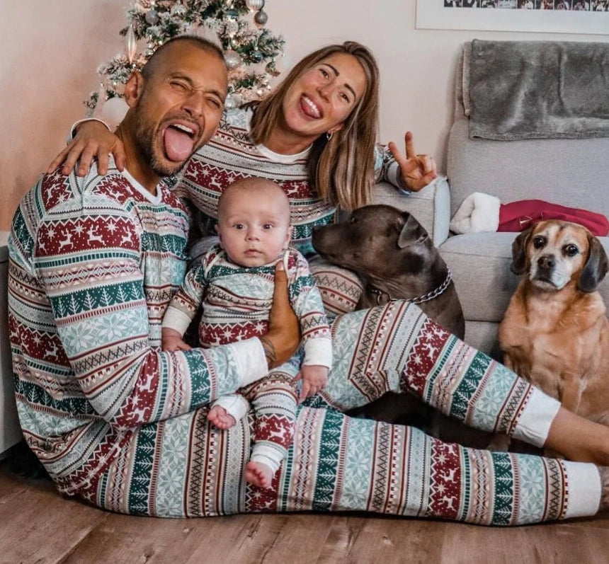 Cristmas Baby Family Look Outfits