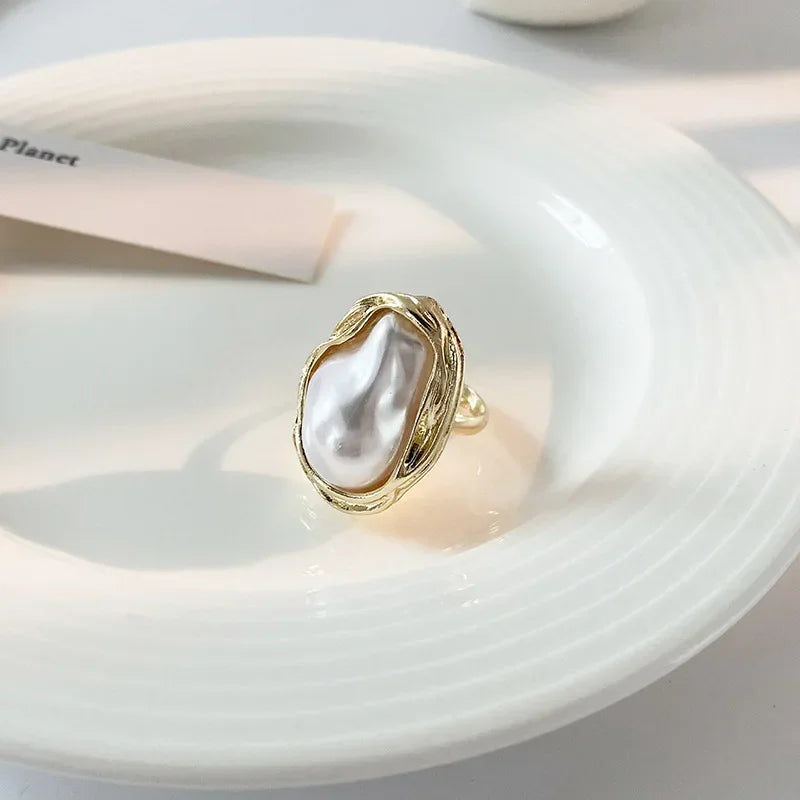 Imitation Pear Shape Ring