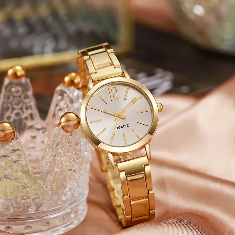 Simple Round Dial Ladies Watch