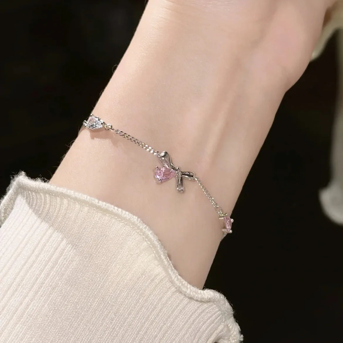 Cherry Blossom Shiny Pink Bracelet