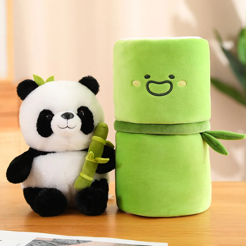 Tube Cute Panda Set Plush Toy