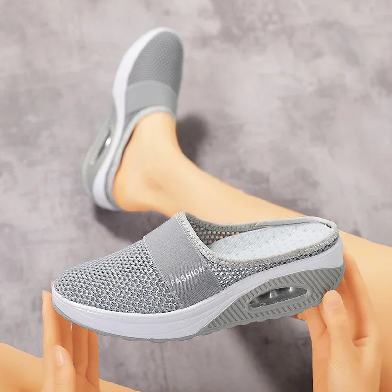 Air Cushion Slip-On Women Walking Shoes