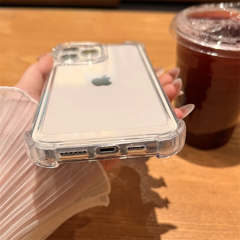 Shockproof Transparent Case For iPhone