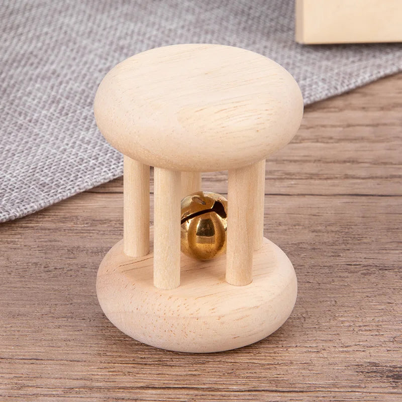 Wooden Baby Rattle Toy Montessori