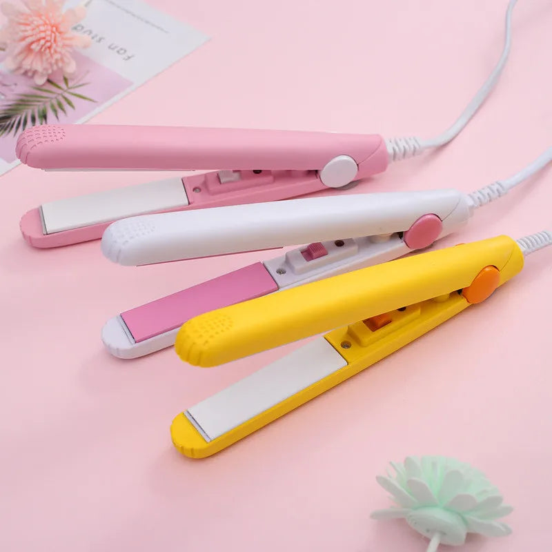 Mini Hair Straightener Curling Flat Iron