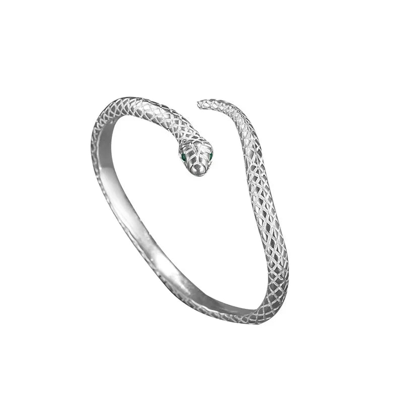 Sterling Silver Snake Shape Bracelet