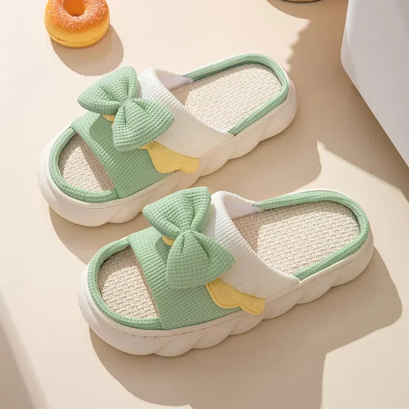 Anti-Slip Linen Slippers