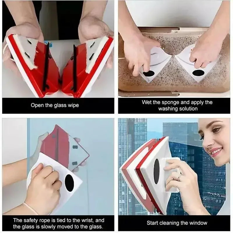 Magnetic Window Cleaner Brush