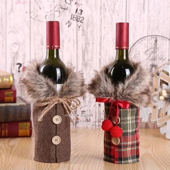 Christmas Wine Bottle Cover