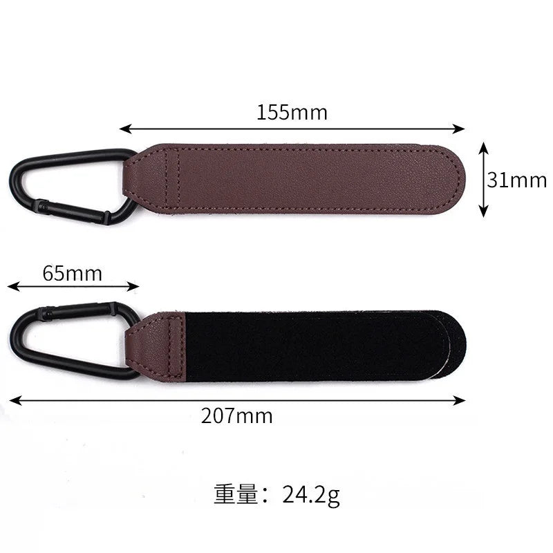 PU Leather Baby Bag Stroller Hooks