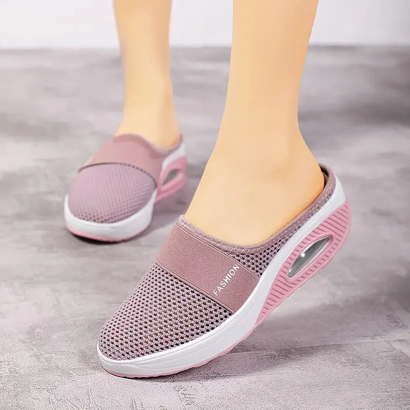 Air Cushion Slip-On Women Walking Shoes