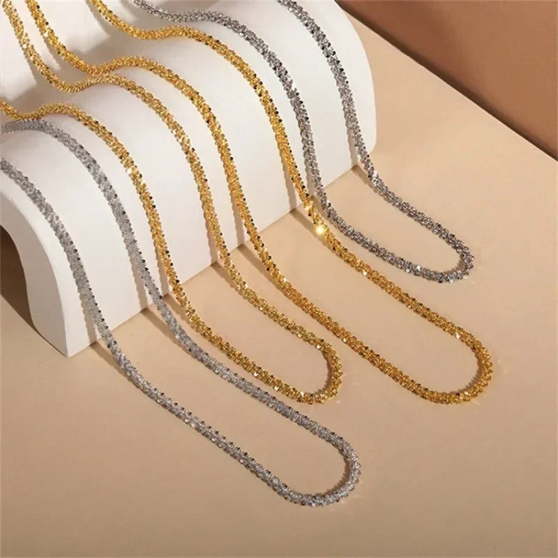 Sparkling Clavicle Chain Choker Necklace