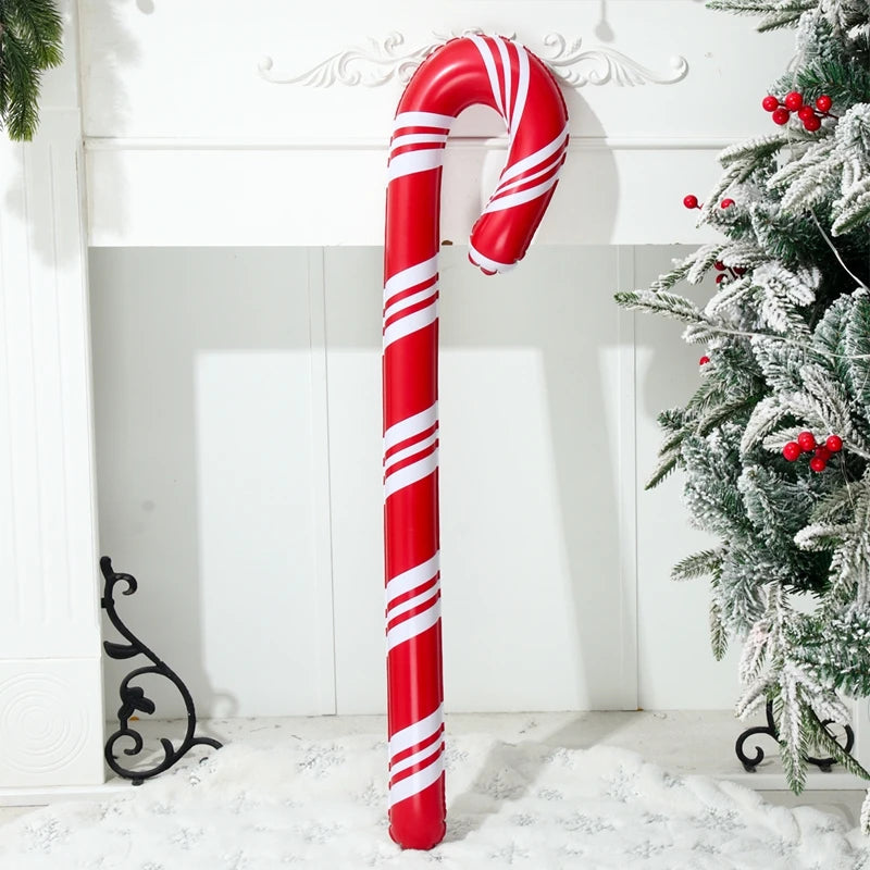 Hristmas Candy Cane Stick Balloons