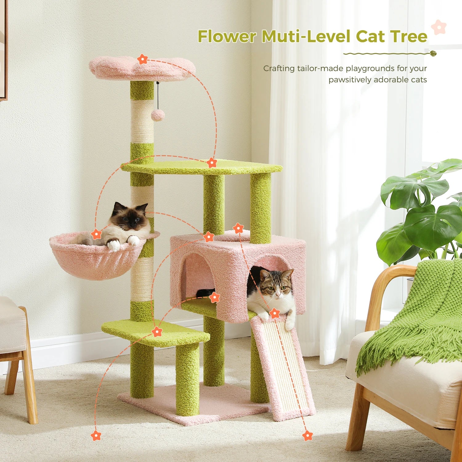 Tree Multi-Level Cat Tower