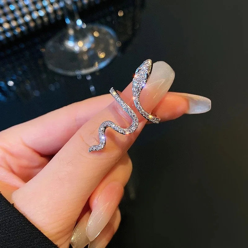 Cubic Zirconia Snake Ring