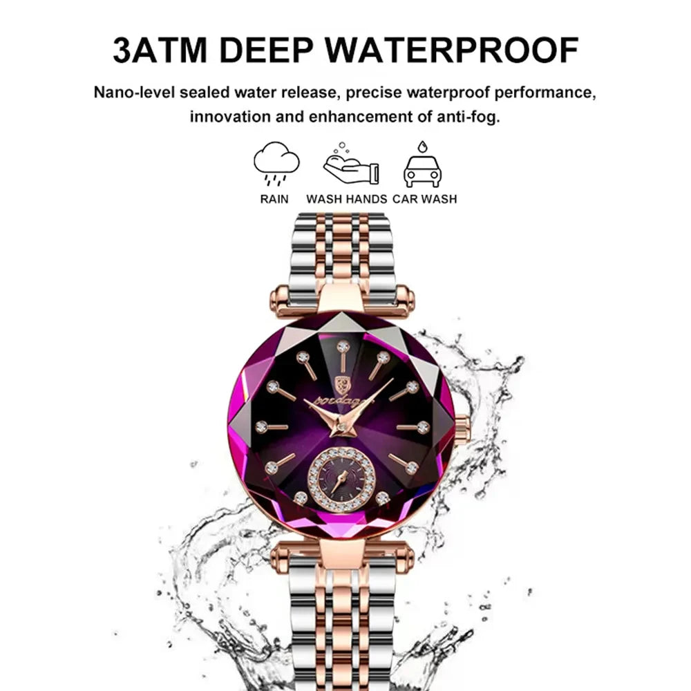 Luxury Woman Wristwatch Elegant Waterproof