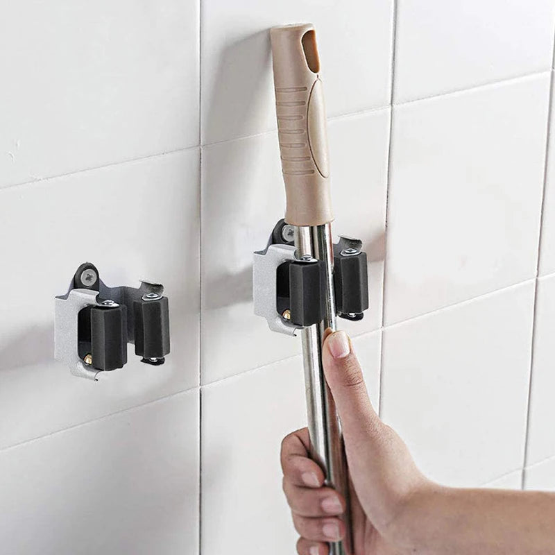 Metal Broom Hanger Mop Holder