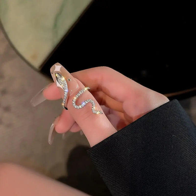 Cubic Zirconia Snake Ring