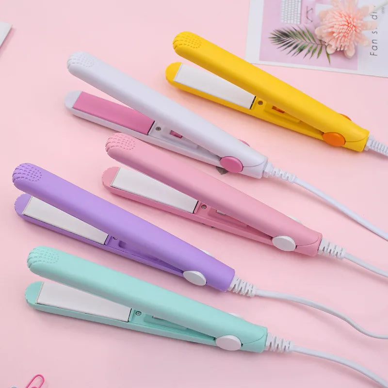 Mini Hair Straightener Curling Flat Iron