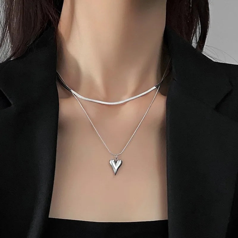 Love Heart Pendant Necklace