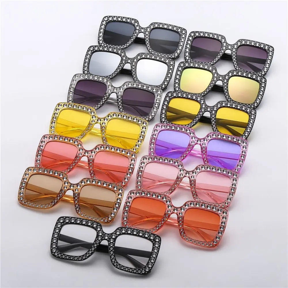 Rhinestone Diamond Children Square Sun Glasses