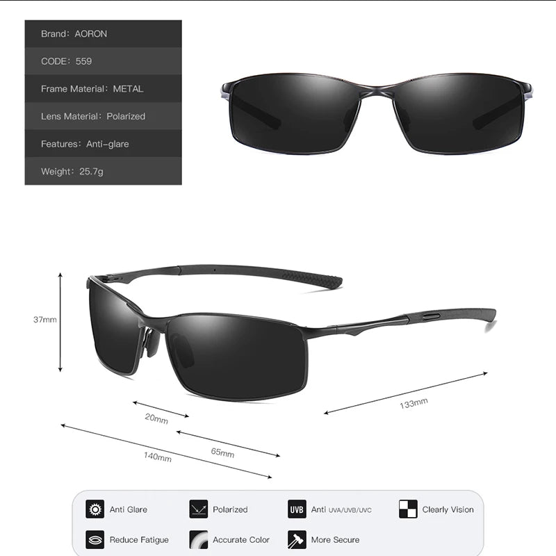 UV400 Anti-Glare Sunglasses