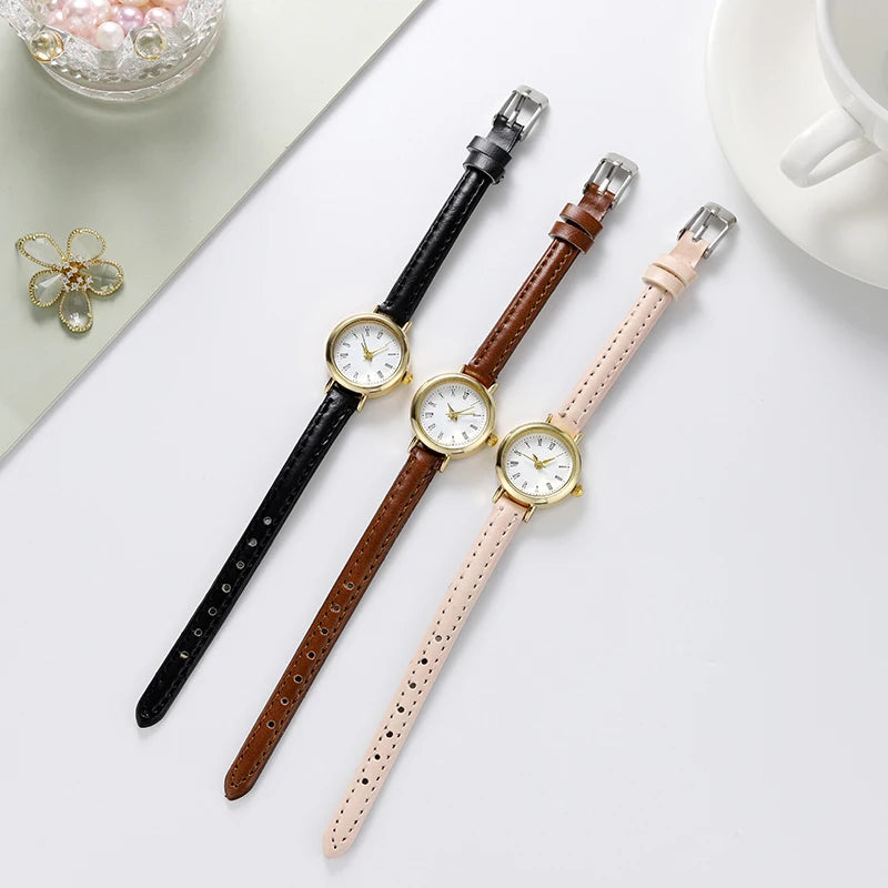 Small Round Girl's Belt Watches