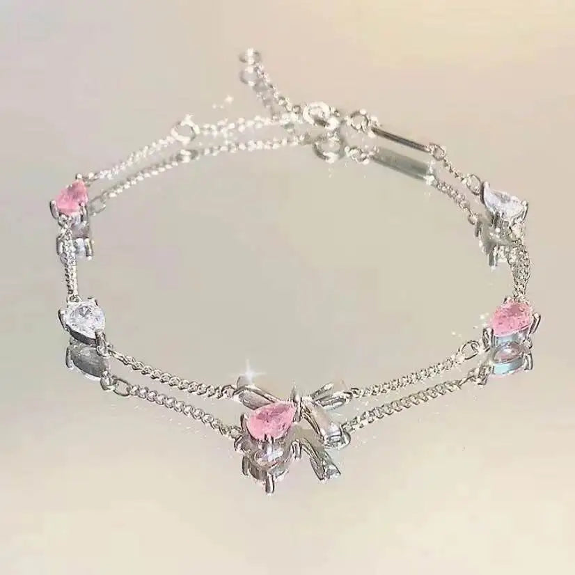 Cherry Blossom Shiny Pink Bracelet