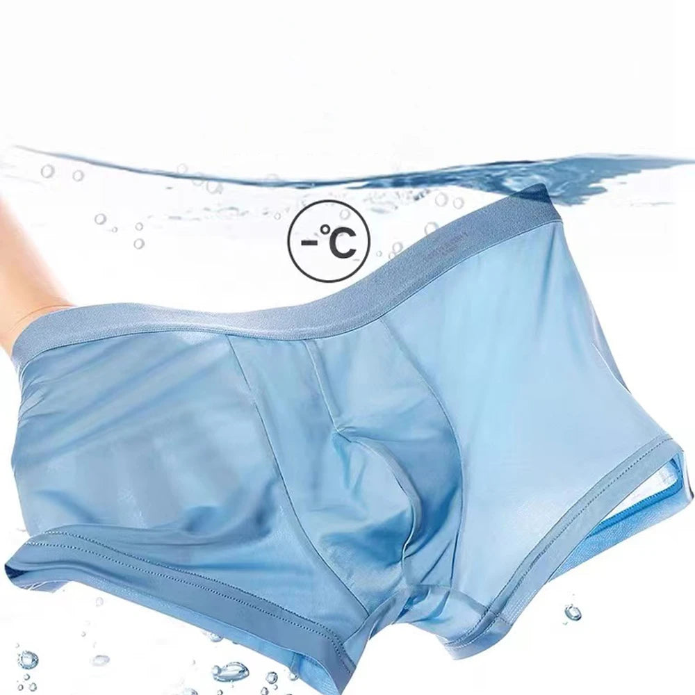 Ice Silk Underwear Boxer Shorts