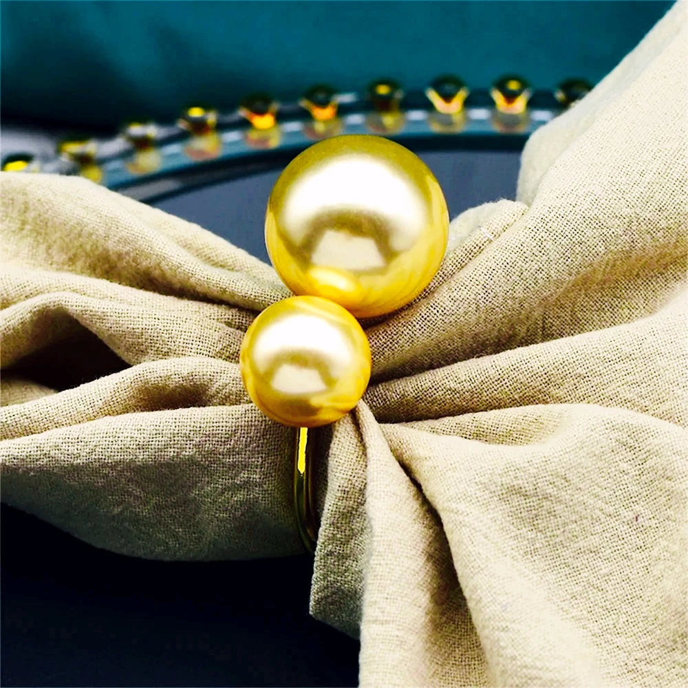 champagne gold napkin ring